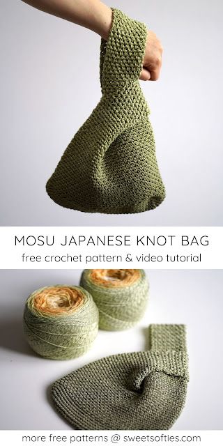 Sweet Softies: Mosu Bag · Free Japanese Knot Bag Crochet Pattern Crochet Japanese Knot Bag Pattern Free, Japanese Knot Bag Pattern Free, Mosu Bag, Crochet Japanese Knot Bag, Japanese Knot Bag Crochet, Crochet Knot Bag, Japanese Knot Bag Pattern, Market Crochet, Modern Haken