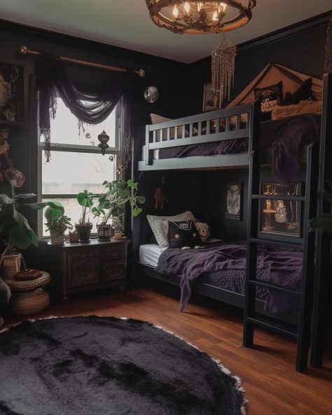 Gothic Dorm Room Aesthetic, Bedroom 2023, Gothic Decor Bedroom, Gothic Room, Gothic Bedroom, Home Decor Aesthetic, Supper Ideas, Dark Home Decor, Aesthetic Home Decor