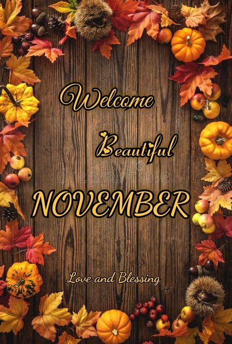 Welcome November Beautiful, Happy First Day Of November, November Blessings, New Month Wishes, Weekly Quotes, Welcome November, November Quotes, Daily Greetings, Happy November