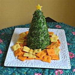 Cream Cheese, Havarti, and Parmesan Herbed Christmas Tree - Allrecipes.com  I'd prefer to mix in the herbs and maybe stab in a few cranberry "ornaments" Christmas Eve Appetizers, Tree Appetizer, Best Christmas Appetizers, Christmas Potluck, Christmas Tree Food, Festive Appetizers, Havarti, Delicious Cream, Holiday Appetizers