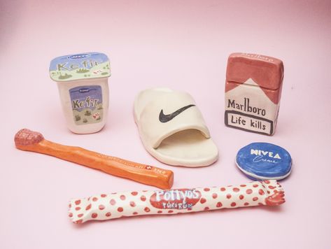 #rebuceramics #ceramics #ceramic #pottery #clay #ceramicsculpture #marlboro #nivea #toothpaste #kefir #danone #nike #slipper #ceramicslipper #ceramiccigarette #cigarette #diy #handmade #ceramicfood #art #diy #uniquedesign Clay Ciggerate, Clay Pill Holder, Ceramic Food, Clay Bar, Clay Diy Projects, Pottery Clay, Pottery Crafts, Diy Pottery, Ceramics Pottery Art