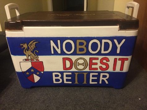 Beta Theta Pi Nobody Does it Better Frat Coolers Formal Beta Theta Pi, Beta Theta Pi Cooler, Beta Frat Cooler, Beta Cooler, Nola Formal, Nola Cooler, Fraternity Paddles, Frat Formal, Formal Cooler Ideas