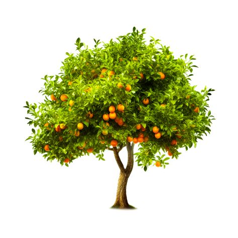 Orange Tree Drawing, Fruit Tree Drawing, Orange Tree Illustration, Bonsai Orange Tree, Orange Tree Art, Orange Tree Painting, Apple Tree Drawing, Tree Vector Png, Turntables Art