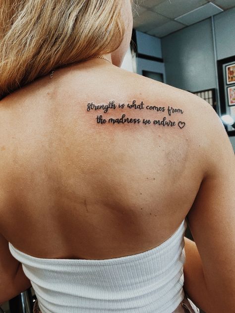 Strength Is What We Gain Tattoo, Strong Tattoos, Carlos Castaneda, Tat Ideas, It Gets Better, Inspirational Tattoos, Back Tattoo, Tattoo Drawings, Tattoo Quotes