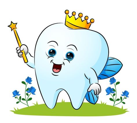 The tooth fairy is using the crown and h... | Premium Vector #Freepik #vector #tooth-fairy #tooth #dental-background #tooth-background Tooth Background, Tooth Fairy Images, Tooth Fairy Pillow Pattern, Graphic Organizer Template, Organizer Template, Tooth Design, The Tooth Fairy, Tooth Fairy Pillow, Paper Illustration