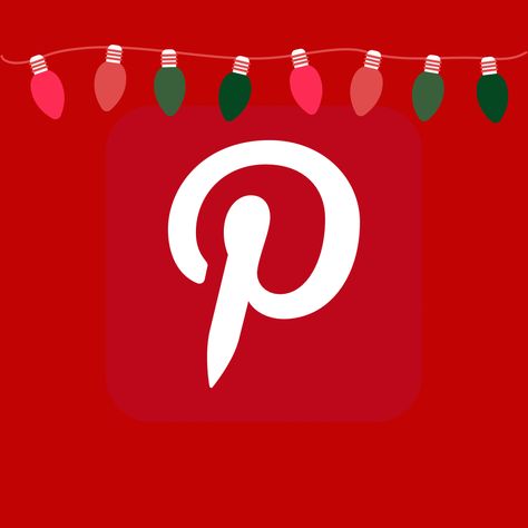 iOS Christmas Pinterest Christmas Pinterest Icon, Christmas Pinterest App Icon, Phone Icon Christmas, Xmas Apps, Iphone Customization, Winter App, Ios Themes, Green Xmas, Christmas Apps