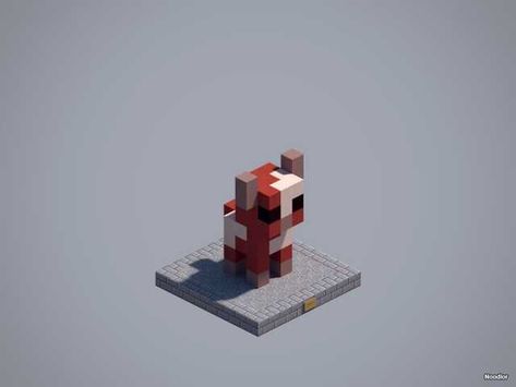 Minecraft Animal Statues, Minecraft Statue, Minecraft Statues, Minecraft Aesthetic, House Tutorial, Minecraft Things, Minecraft Structures, Minecraft Banner Designs, Minecraft Interior Design