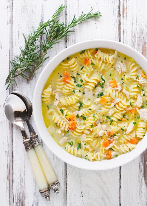 Recipes Using Preserved Lemons, Couscous Chicken, Soup With Rosemary, Preserved Lemons Recipes, Lemons Recipes, Best Chicken Noodle Soup, Rosemary Recipes, Lemon Chicken Soup, Comfort Soup Recipes