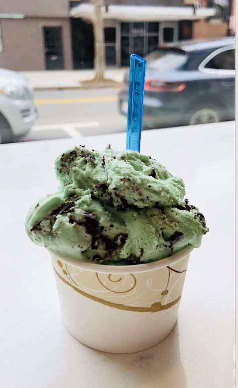 Mint Choco Aesthetic, Choco Aesthetic, Mint Choco, Mint Chocolate Ice Cream, Food Reference, Mint Aesthetic, Mint Chocolate Chip Ice Cream, Mint Ice Cream, Junk Food Snacks