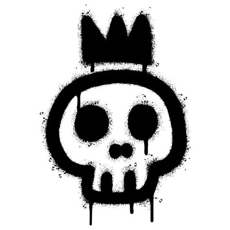 Crown Icon, The Crown, Spray Paint, Vector Art, White Background, Vector Free, Graffiti, Royalty, Royalty Free