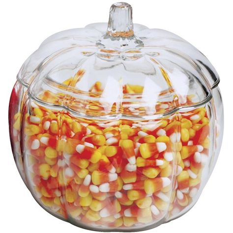 Anchor Glass Pumpkin Candy Jar ($7.99) ❤ liked on Polyvore featuring home, kitchen & dining, pumpkin candy jar, glass candy jars, glass pumpkin candy jar and glass sweet jars Pumpkin Candy Jar, Glass Pumpkin Jar, Guessing Jar, Halloween Candy Jar, Pumpkin Snack, Gallon Glass Jars, Halloween Jars, Pumpkin Dishes, Glass Candy Jars