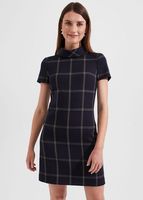 Shop Valeria Dress by HOBBS online - all the latest luxury British fashion along with exclusive online offers. Free UK delivery for all orders over £150. France Dress, Hobbs London, Silk Floral Dress, London Print, Dress Shapes, Elegant Accessories, British Style, Day Dresses, Blue Dresses