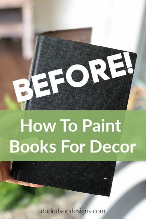 Diy Antique Books, Apartment Farmhouse, Diy Vintage Books, Paint Books, Books For Decor, Diy Old Books, Book Cover Art Diy, Painting Books, Old Book Crafts