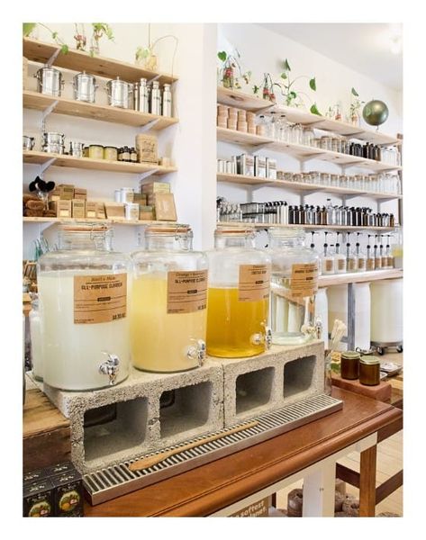 11 Zero Waste Stores in Philadelphia Declaring Plastic Independence No Waste Grocery Store, Organic Food Shop Design, Zero Waste Grocery Store Design, Bulk Store Zero Waste, Zero Waste Store Interior, Zero Waste Market, Refill Store Ideas, Refill Store Design, Refillery Store Design