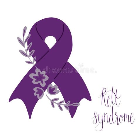 Rett Syndrome Awareness, Rett Syndrome, Template Art, Handwritten Lettering, Month October, Handwritten Letters, Vector Template, Banner Vector, Web Banner