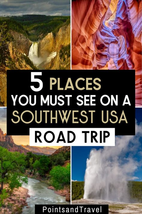 American Southwest Road Trip: 5 Places You Must See in the Southwest of the United States. Check out the ultimate American Southwest road trip itinerary through Arizona, Idaho, Montana, South Dakota, Utah, and Wyoming. Make sure you see the very best of the American Southwest #AmericanSouthwest #RoadTrip Usa Trips, Southwest Road Trip, Arkansas Road Trip, Arizona Trip, Southwest Travel, Usa Road Trip, American States, Utah Vacation, Southwest Usa