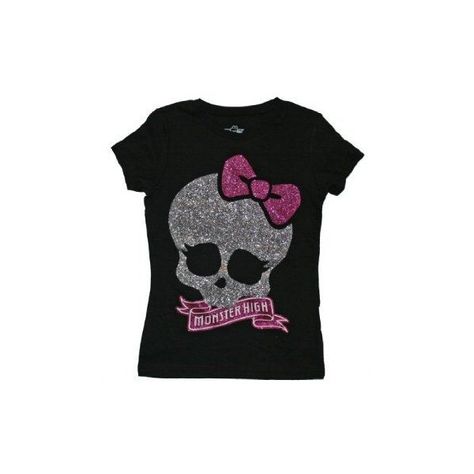 0 Emo Shirts 2000s, Monster High Jewelry, Monster High Shirt, Scene Emo Aesthetic, Monster High Party Ideas, Glitter Skull, Scene Clothes, Monster High Stuff, Hot Pink Fashion