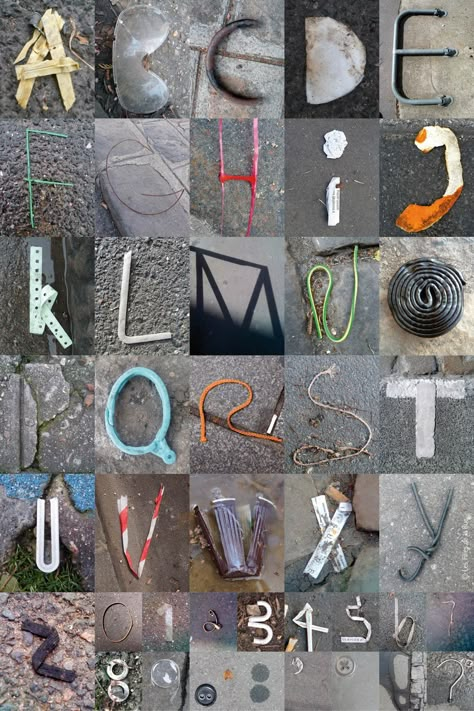 Photography Alphabet, Street Typography, Experimental Type, Letter Photography, Alphabet Photography, Creative Letters, Typography Alphabet, Alphabet Soup, Fonts Lettering