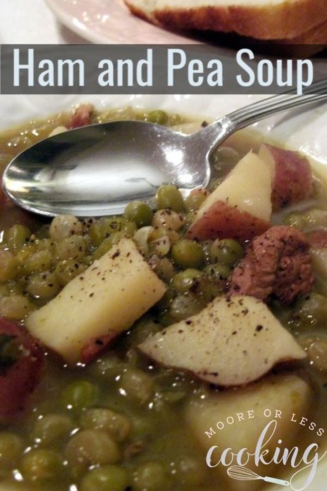 Ham And Pea Soup, Ham Bone Soup, Pea And Ham Soup, Split Peas, Ham Bone, Pea Soup, Incredible Recipes, Easy Cooking Recipes, Cooking Food