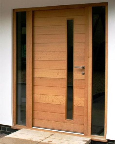 Modern Exterior Doors, Contemporary Front Doors, Custom Wood Doors, Design Homes, Small Barn, Home Door Design, Modern Entrance, Modern Front Door, Wood Front Doors