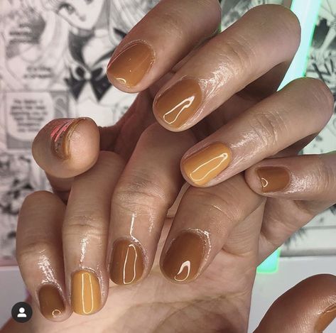 #nailsofinstagram #nails #aesthetic #nailaesthetic #butterscotch #gelmanicure #nailinspo Butterscotch Nails, Nails Aesthetic, Gel Manicure, Nail Inspo, Nails, Quick Saves