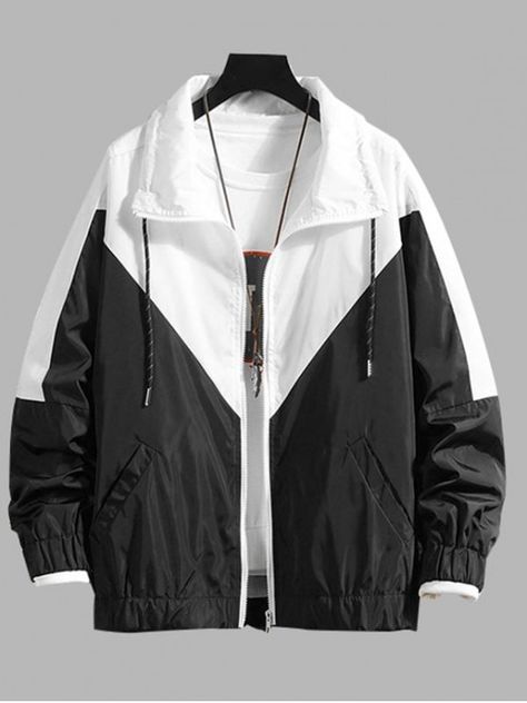 Winter Coats For Men, Mens Outwear, Interesting Outfits, Coats For Men, Men Jackets, Stylish Hoodies, Varsity Jacket Men, Model Outfits, Vintage Windbreaker