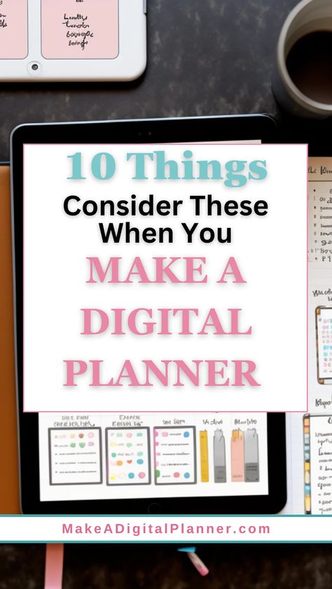 If you want to know how to make a digital planner to sell or use, it can be pretty simple.  I’m sooo not artistically creative, but I love creating digital planners because I can make them pretty and they help people get their “ish” together.

A digital planner is a digital version of a physical planner.  As a planner creator your job is to design something that will help your people do “something” a little more efficiently.  That “something” can be anything specific to your audience. Digital Planner Pictures, Making A Digital Planner, Creating A Digital Planner, How To Design A Planner, Making Digital Planner, Digital Printables Ideas, How To Create A Digital Planner, How To Make Digital Planner, Digital Planner Page Ideas