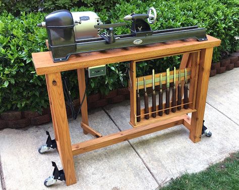 The Project Lady - Craftsman 101.06242 Lathe Restoration & Table Build Refurbishing Furniture, Wood Turning Pens, Woodworking Projects Table, Diy Lathe, Table Build, Vintage Craftsman, Project Table, Diy Workbench, Crafts And Diy