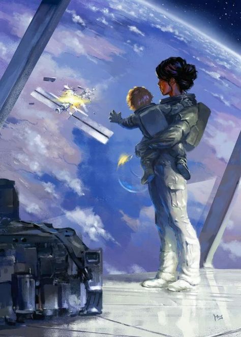 Isaac Asimov, Arte Cyberpunk, Futuristic Art, Science Fiction Art, Space Opera, Arte Fantasy, 판타지 아트, Science Fiction Fantasy, Space Station