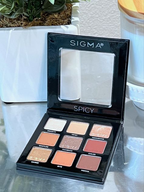 These 9 color eyeshadow palettes from Sigma Beauty are highly pigmented and blend out nicely. I love to travel with a single palette because so many different looks can be created with a single palette. Each one is a mix of mattes and shimmers. This one is called Spicy and it's pretty versatile for all skin tones. Click the link to shop! Sigma Eyeshadow Palette, Roman Eyeshadow Palette, Makeup Looks Winter, Pumpkin Spice Eyeshadow Palette, Sheglam Eyeshadow Palette, Warm Eyeshadow Palette, Midlife Women, Sigma Beauty, Winter Looks