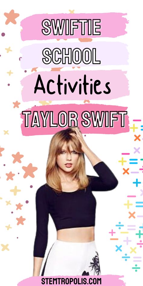 🎤➗ Math has never been this fun! Transform your classroom into a Swiftie dream with Taylor Swift-inspired math activities. Perfect for teachers looking to mix pop culture with education, these activities combine favorite Taylor Swift songs with math lessons. From creating a Swiftie bulletin board to turning your space into an Eras Tour classroom, these engaging activities will have kids solving math problems like a true Swiftie! 🎶📚 Taylor Swift Activities, Athlete Costume, True Swiftie, Taylor Swift Summer, Powerful Lyrics, Taylor Swift Playlist, Story Lyrics, Math Activities For Kids, Music School