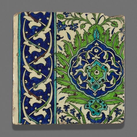 Islamic Tiles, Chicago Museums, Iznik Tile, Turkish Tile, Dome Of The Rock, Green Craft, Craft Images, The Art Institute Of Chicago, Islamic Art Pattern