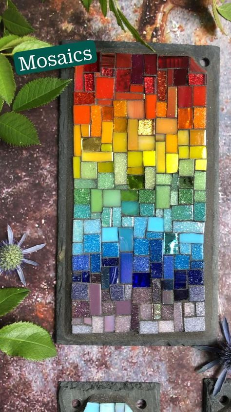 Pin on Mosaic inspiration Mosaic Art Supplies, Easy Mosaic, Mosaic Tiles Crafts, Rainbow Mosaic, Mosaic Art Diy, Mosaic Pots, Mosaic Flower Pots, Mosaic Garden Art, Mosaic Art Projects