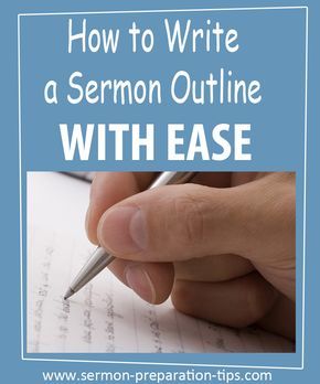 To write a sermon outline with ease, I like to break the sermon outline into three parts - continue reading - www.sermon-preparation-tips.com/how-to-write-a-sermon-outline/ How To Prepare A Sermon, How To Write A Sermon Outline, How To Write A Sermon, Sermons Ideas, Sermon Preparation, Youth Sermons, Sermon Series Ideas, Bible Preaching, Sermon Outlines