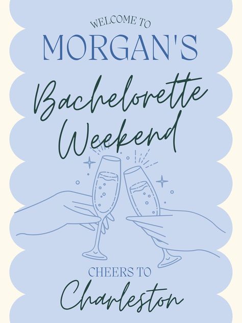 Bachelorette Party Signage, Coastal Bachelorette, Party Signage, Best Bride, Bach Party, Girl A, Bachelorette Weekend, Remember This, Editable Template