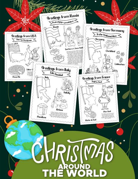 Around The World Coloring Pages, Holiday Around The World, Christmas Science Experiments, Coloring Pages Ideas, Christmas Math Activities, Pages Ideas, Christmas Science, Fun Christmas Activities, Christmas Around The World