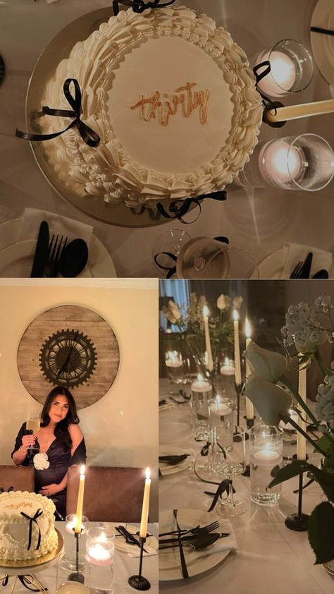 classy thirtieth birthday dinner Classy Birthday Dinner, 30th Birthday Dinner Party, 40th Birthday Dinner, 30th Birthday Dinner, Birthday Dinner Ideas, Classy Birthday Party, Thirtieth Birthday, Elegant Birthday Party, Birthday Dinner Party