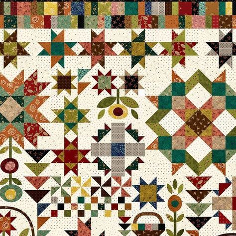 Kim Diehl Quilts, Debbie Shore, Kim Diehl, Patchwork Blocks, Block Quilts, Sparkling Stars, January 2024, Quilted Wall Hangings, Heart Soul