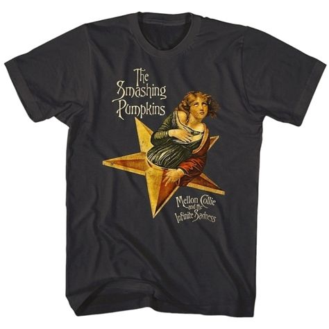 Brand New With Tags Mellon Collie And The Infinite Sadness Band T-Shirt Officially Licensed Merchandise Brand: Smashing Pumkins Tagless Tee Size: Adult Various 100% Cotton Soft And Lightweight Grunge / Billy Corgan / Pearl Jam / Soundgarden / Nirvana / Green Day / Stone Temple Pilots / Weezer / Red Hot Chili Peppers / Pixies / Foo Fighters / Janes Addiction Bundle And Save Contact With Any Questions Thanks For Shopping My Closet Grunge Band Shirts, The Smashing Pumpkins Tshirt, Soundgarden T Shirt, Weezer Shirt Outfit, Smashing Pumpkins T Shirt, Pixies Shirt, Weezer Shirt, Smashing Pumpkins Shirt, Smashing Pumpkins Mellon Collie