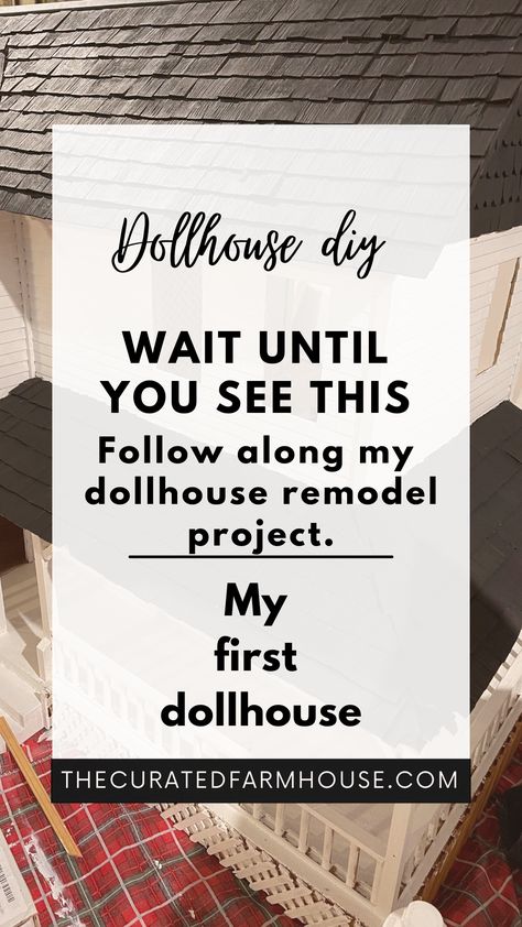 Wait Until You See My First Vintage Dollhouse Remodel DIY Victorian Dollhouse Interior, Dollhouse Remodel, Removing A Wall, Dollhouse Inspiration, Remodel Diy, Doll House Plans, Porch Area, Victorian Dollhouse, Dolls House Interiors