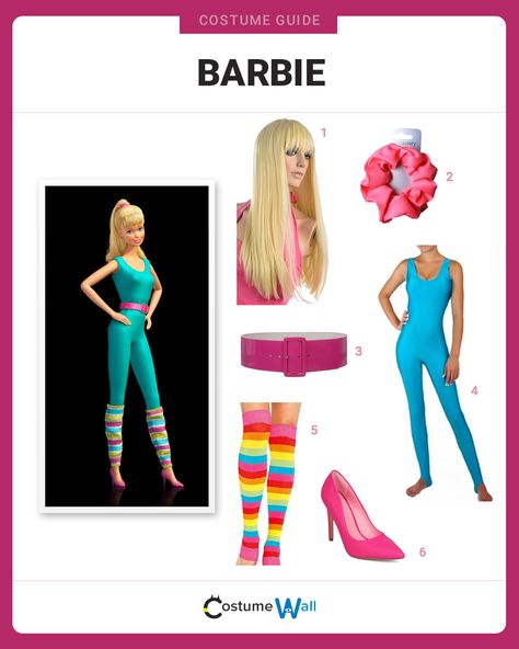 Toy Story Barbie Costume, Dress Like Barbie, Barbie For Halloween, Toy Story Barbie, Barbie And Ken Costume, Family Costumes Diy, Toy Story Halloween, Barbie Halloween Costume, Toy Story Costumes