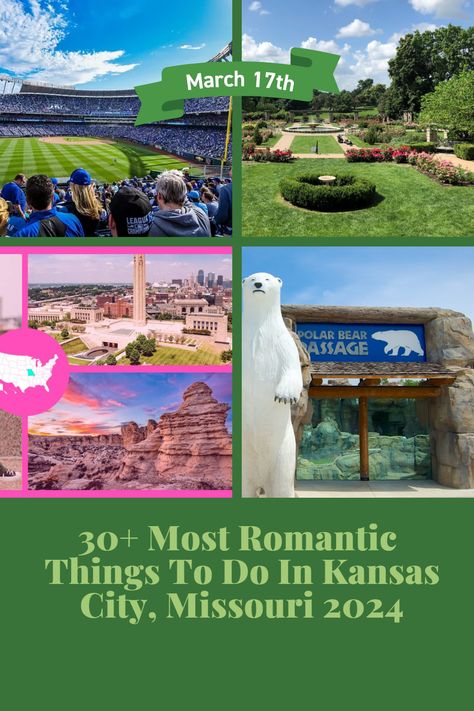 Discover love in the heart of Kansas City, Missouri ❤️🌆 Uncover 30+ Most Romantic Things To Do with your partner! Take a romantic gondola ride at Country Club Plaza, enjoy a scenic walk at Loose Park, or savor a delightful dinner at a cozy restaurant. Watch the sunset from Liberty Memorial, visit the Kansas City Zoo, or take a relaxing horse-drawn carriage ride.🌹🍷 #RomanticKansasCity #LoveInMissouri #DateNightIdeas #MemorableMoments #CoupleGoals Kansas City Zoo Missouri, Things To Do In Kansas, Branson Missouri Vacation, Missouri Vacation, Best Date Ideas, Carriage Ride, City Zoo, Country Club Plaza, Gondola Ride