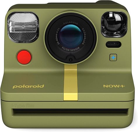 Amazon.com : Polaroid Now+ 2nd Generation I-Type Instant Film Bluetooth Connected App Controlled Camera - Forest Green (9075) : Electronics Polaroid Now Plus, Aussie Aesthetic, Polaroid App, Polaroid Now, Instant Film Camera, Polaroid Camera, Colour Ways, Lens Filters, Instant Film