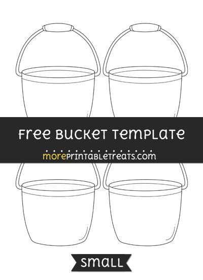 Free Bucket Template - Small Bucket Template Free Printable, Bucket Template, Bucket Drawing, Bucket Crafts, Fill Your Bucket, Free Kindergarten Printables, Diy Bucket, May Crafts, Bucket Filler