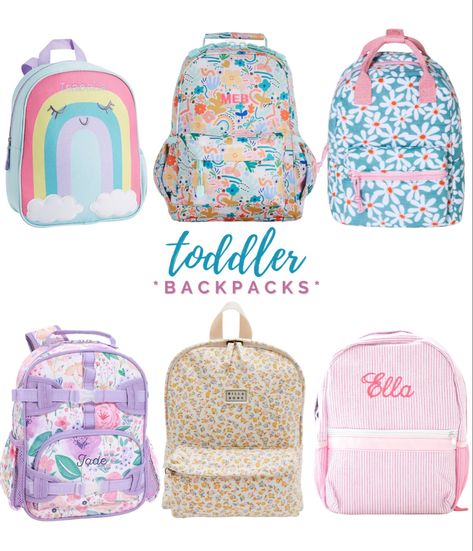 Toddler backpacks // back to school // preschool // daycare // school supplies Follow my shop @lovejessmarie on the @shop.LTK app to shop this post and get my exclusive app-only content! #liketkit #LTKitbag #LTKBacktoSchool #LTKkids @shop.ltk https://liketk.it/3Lj3m Pre K Backpack, Preschool Essentials, Daycare Backpack, Back To School Preschool, Cute Backpacks For School, Daycare Bag, Toddler Daycare, Toddler Organization, Daycare School