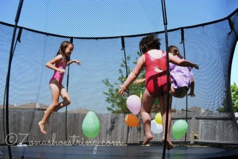 Kids Birthday Party Game Ideas For Summer | Signs.com #JumpSportStaycation Outdoor Field Day Games, Field Day Games For Kids, Birthday Party Game Ideas, Balloon Games For Kids, Outside Games For Kids, Field Games, Field Day Games, Party Game Ideas, Balloon Games