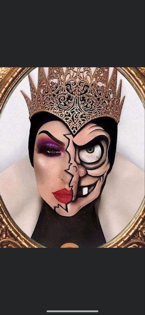 Halloweenský Makeup, Holloween Makeup, Cool Halloween Makeup, Face Paint Makeup, Face Art Makeup, Amazing Halloween Makeup, Disney Makeup, Halloween Makeup Inspiration, Character Makeup