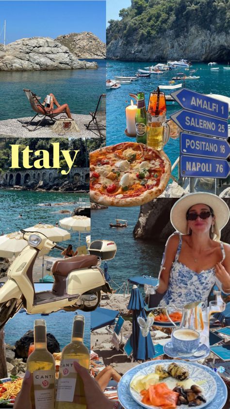 Italy Mood Board, Italy Aesthetic, Florence Aesthetic, Rome Aesthetic, Amalfi Coast Aesthetic, Positano, Sorrento, Tuscany, Milan, Mediterranean, European Summer, Summer, Europe, Summer 2024, Italian Food, Pizza, Wine, Pasta, Girls Trip, Tanning, Italy Mood Board, Sorrento Italy Aesthetic, Aesthetic Amalfi Coast, Amalfi Coast Aesthetic, Florence Aesthetic, Wine Pasta, Rome Aesthetic, Coast Aesthetic, Italy Girl