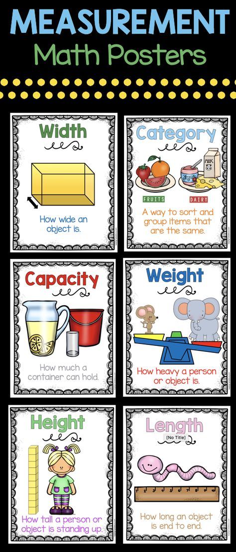 MEASUREMENT Posters - perfect for your math centers or kindergarten measurement and data unit - anchor charts - length - width - height - capacity #kindergartenmath #kindergarten #measurementanddata Compare Length Kindergarten, Measurement Anchor Chart Kindergarten, Math Definitions, Kindergarten Measurement, Measurement Kindergarten, Free Kindergarten Printables, Kindergarten Math Center, Measurement Worksheets, Measurement Activities