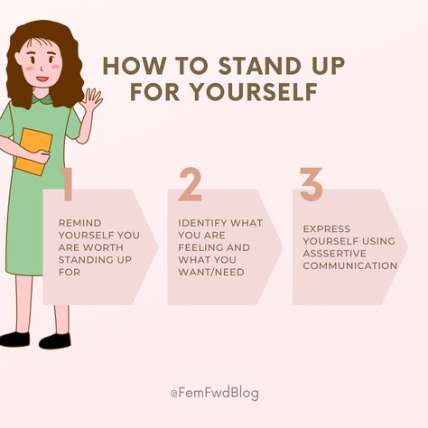 Ways To Stand Up For Yourself, How To Stand Up For Yourself, Standing Up For Yourself Quotes, Standing Up For Yourself, How To Communicate Better, Relationship Advice For Women, Assertive Communication, Couples Therapist, Better Communication